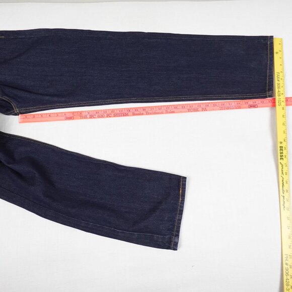 NEW Levi's 505 Jeans Men's 36x32 Straight Leg 100% Cotton Dark Wash Regular Fit - Picture 14 of 14